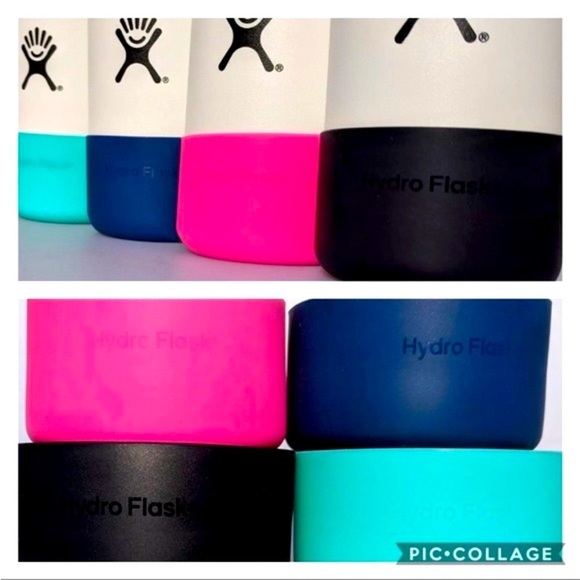 Hydro Flask Wide Mouth Straw Lid & Med Flex Boot Set: Black & Mint Green - Picture 7 of 7